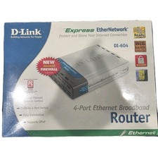 D Link 4 Port Ethernet Broadband Router DI-604 Cable/DSL XBOX Compatible NWT  picture