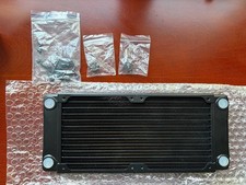 XSPC TX240 Ultra Thin Radiator 240mm Dual Fan Black PC Water Cooling picture