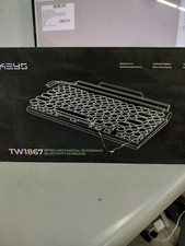 7keys TW1867 Retro Mechanical Quickswap Bluetooth 5.0 Keyboard picture