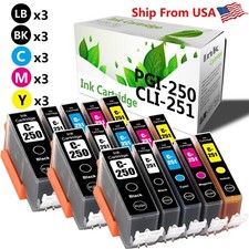 15PK PGI250XL CLI251XL Ink Cartridge for Pixma MX922 IP7220 Printer picture