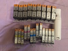 LOT of 22 SEALED genuine Canon printer ink cartridges--PGI-220 & CLI-221 colors picture
