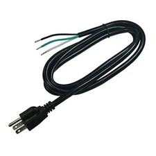 14 AWG Replacement AC Power Cord, 6 Ft Black, 3 6FT Standard Plug BLACK 14AWG picture