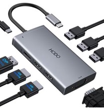 HODO 8 In 1 Multi-Function USB-C Hub Multiport Adapter Laptop Docking Station picture