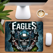 Philadelphia Eagles Skull Custom Non-Slip Neoprene Mouse Pad Home Office picture