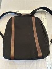 Levenger Compact Laptop backpack ~ Black/Brown picture