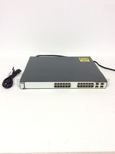 Cisco Catalyst WS-C3750G-24TS-S1U 24 Port Gigabit Network Switch w/ Rack Ears picture