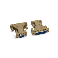 Loopback Adapter Tester Plug Serial DB25 Female to DB9 Female RS232 - Beige picture