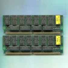 64MB (2x32MB) 60ns FPM Parity 72-pin SIMMs, 8Mx36, DEC 54-321277-BA, gold leads picture