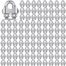 100 Pcs 1/8 Inch M3 304 Stainless Steel Cable Wire Rope Clamps picture