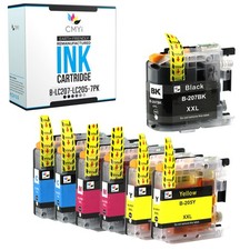 7PK Compatible CMYi LC207 LC205 Ink Cartridges Combo fits Brother MFC-J4620DW picture