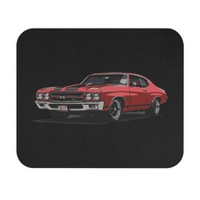 1970 Chevy Chevelle SS Mouse Pad – Classic Red Muscle Car Desk Mat picture