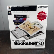 Vtg MICROSOFT Bookshelf 1998 Reference Library CD-ROM - NEW / SEALED picture