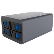 Io Crest 2 Bay Usb 3.0 Hard Drive Enclosure Aluminum Supports 20Tb Sata Ssds picture