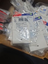 Leviton QuickPort Single Gang 1-Port Wallplate - White (Lot of 14) picture