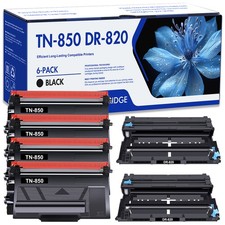 6 Pack DR820 Drum & TN850 Toner fits for Brother TN820 HL-L5000D MFC-L5800DW picture