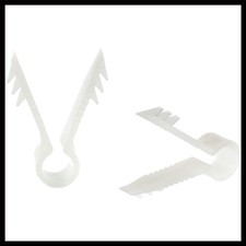 50-Pack White Push-In Cable Clips for Ethernet & Coaxial Wire Management picture
