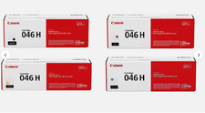 Genuine Canon 046H High Yield Toner Set CMYK 4-Pack OEM New Sealed Box picture