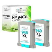 2PK Compatible With HP 940XL Cyan Ink Cartridge C4907A HP OfficeJet 8000 8500 picture