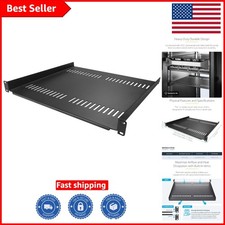 Universal 19'' Rack Shelf - 1U Vented Cantilever Tray with 44lbs Weight Support picture