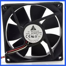 DELTA AFB0912VH 9025 DC12V 0.6A 9CM 3-Wire Dual Ball Cooling Fan picture