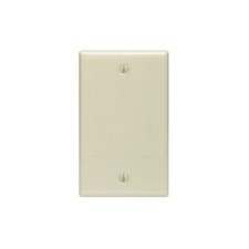 LOT OF 21 LEVITON SINGLE GANG BLANK WALL PLATES *NEW* IVORY picture
