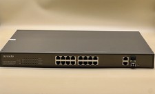 Tenda (TEF1218P-16-250W) 16-Port 10/100Mbps + 2 Gigabit Web Smart PoE Switch 👍  picture