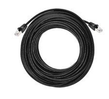 Monoprice Cat6A 50ft Black Ethernet Patch Cable, Double Shielded (S/FTP), 26AWG picture