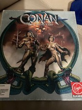 Conan The Cimmerian IBM PC Game on 5.25”multiple floppy discs Has Map flaw Rare picture