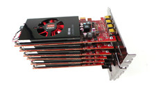 Lot of 6 AMD FirePro W4100 2GB GDDR5 Low Profile 4x mini-DP GPUs Tested picture