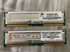 256MB 800-40 RAMBUS 2x128MB Samsung + Corsair Server Memory RAM MR16R1624AF0-CM8 picture