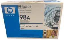Genuine OEM HP 98A 92298A Black Toner Cartridge New Factory Sealed picture