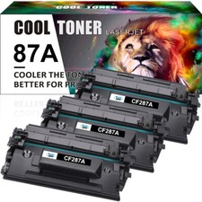 3 Pack - CF287A 87A Toner for HP LaserJet Pro MFP M527f / M506 M506n M506dn M501 picture