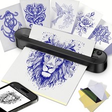 Bluetooth Tattoo Stencil Thermal Printer A4-A10 Wireless + 10 Papers picture
