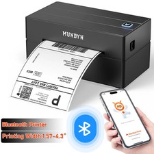 MUNBYN Wireless Thermal Label Printer Bluetooth Shipping Label Printer picture