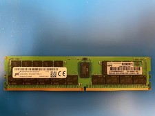 HPE-branded Micron 32GB PC4-2400T MTA36ASF4G72PZ-2G3D1 ECC RDIMM MEMORY MODULE picture