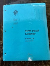 Apple MPW Pascal Language v1.0 Manual APDA KMSPWP w Disk Vintage picture