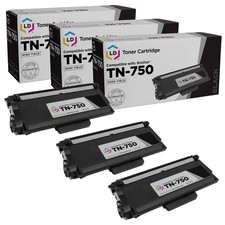 LD 3 Pack TN750 Black Laser HY Toner Cartridge for Brother MFC-8810DW DCP-8155DN picture