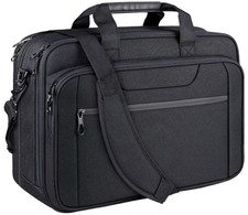 Maletín portátil expandible 17.3'' impermeable con correa viaje trabajo, Nuevo picture