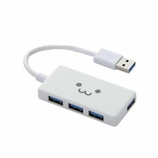 Elecom USB3.0 hub 4-port bus-powered compact white U3H-A416BF1WH picture