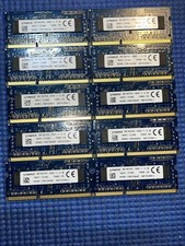 Lot of 10) Kingston 4GB 1Rx8 PC3L-12800S DDR3 SODIMM Laptop Memory 9995417-157.A picture