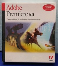 Adobe Premiere 6.0 Macintosh Education Version NEW Factory Sealed Vintage picture