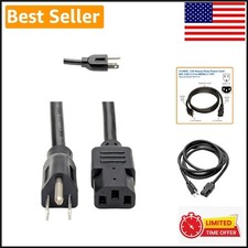 Eaton 15 Amp 12ft Heavy-Duty Power Cord |  Listed AC Cable for PCs & Monitors picture