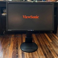 ViewSonic 23” LCD Monitor VP2365WB DVI VGA USB No Power Cable Retro Gaming picture