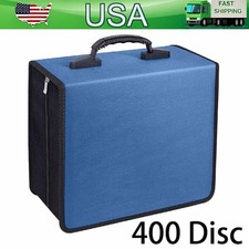 Blue 400Disc CD DVD Organizer Holder Storage Case Bag Wallet Album Media Videos picture