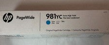 OEM Genuine HP 981YC Ink Cartridge Cyan PageWide Cartridge - New picture