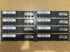 LOT OF 8-Nanya NT8GC72C4NG0NL-CG 8GB 2Rx4 PC3L-10600R (8X8=G4GB) ECC Server RAM picture