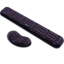 Upgraded Ergonomic Keyboard and Wrist Rest Cushion Pad Set - Comfy Soft Memor... picture