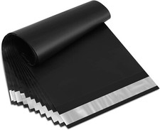 500 24x24 Black Poly Mailers Self Sealing Shipping Envelopes Bags 2.5 Mil picture
