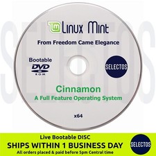 Linux Mint 22.2 Zara Cinnamon CD Edition Bootable DISC Linux OS x86 64bit picture
