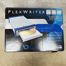 Plextor PlexWriter 24/10/40 External CD-RW PX-W2410TU Sealed W/all Accessories picture